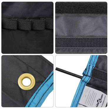 vidaXL Σακούλα Αποθήκευσης Μαύρο και μπλε 91 x 47,5 εκ. oxford