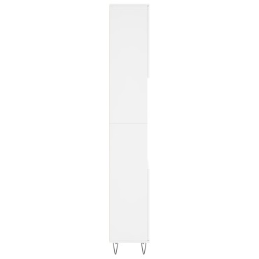 vidaXL Ντουλάπι Μπάνιου Λευκό 30x30x190cm από Επεξεργασμένο Ξύλο