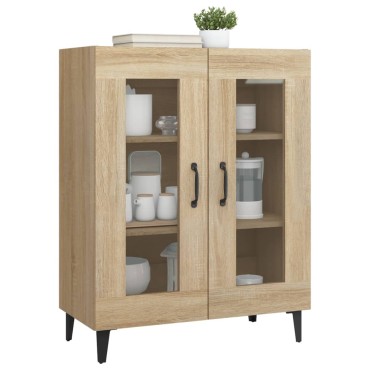 vidaXL Ντουλάπι Sonoma Δρυς 69,5x34x90cm από Επεξεργασμένο Ξύλο 1 τεμ.