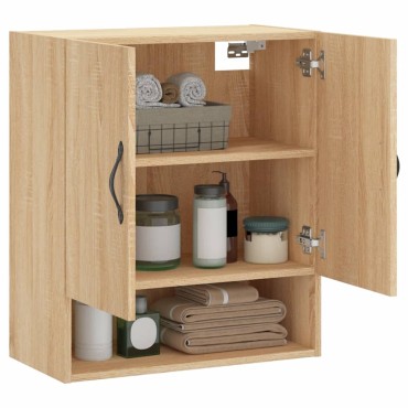 vidaXL Ντουλάπι Τοίχου Sonoma Δρυς 60x31x70cm Επεξεργασμένο Ξύλο 1 τεμ.