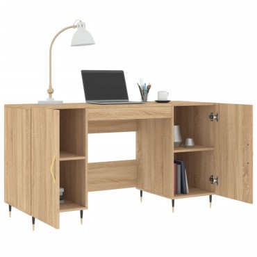 vidaXL Γραφείο Sonoma Δρυς 140x50x75cm από Επεξεργασμένο Ξύλο 1 τεμ.