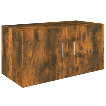 vidaXL Ντουλάπι Τοίχου Καπνιστή Δρυς 80x39x40cm Επεξεργασμένο Ξύλο 1 τεμ.