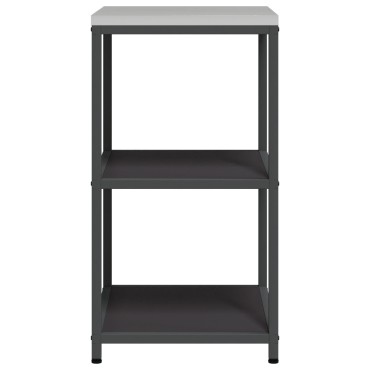 vidaXL Ράφι Κουζίνας HATTEM Μαύρο 60x50x92cm Ατσάλι