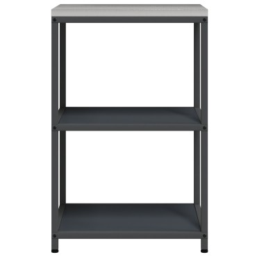 vidaXL Ράφι Κουζίνας HATTEM Ανθρακί 60x50x92cm Ατσάλι