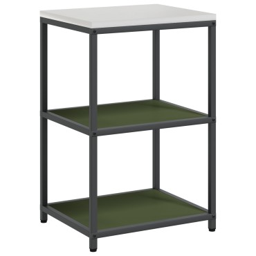 vidaXL Ράφι Κουζίνας HATTEM Λαδί 60x50x92cm Ατσάλι