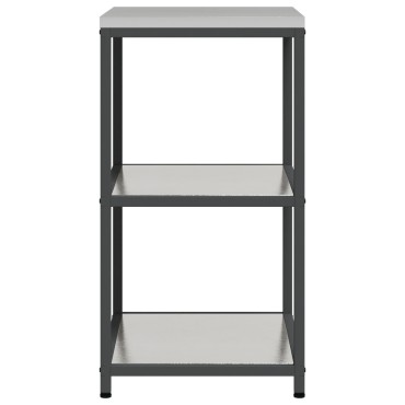 vidaXL Ράφι Κουζίνας HATTEM Ασημί 60x50x92cm Ατσάλι
