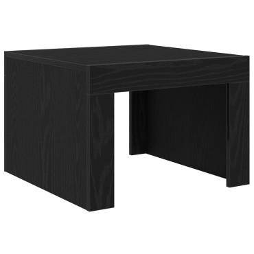 vidaXL Τραπεζάκι σαλονιού Μαύρη Οξυά 50x50x35cm 1 τεμ.
