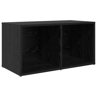 vidaXL Σετ επίπλου τηλεόρασης 72x35x37cm Μαύρο Επεξεργασμένο Ξύλο