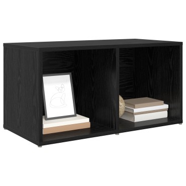 vidaXL Σετ επίπλου τηλεόρασης 72x35x37cm Μαύρο Επεξεργασμένο Ξύλο