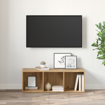 vidaXL Σετ επίπλου τηλεόρασης 72x35x37cm Καφέ Επεξεργασμένο Ξύλο