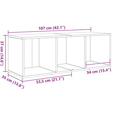 vidaXL Σετ επίπλου τηλεόρασης 72x35x37cm Μαύρο Επεξεργασμένο Ξύλο