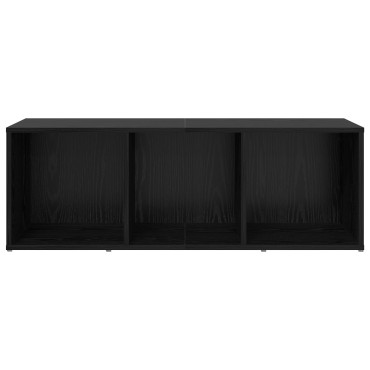 vidaXL Σετ επίπλου τηλεόρασης 72x35x37cm Μαύρο Επεξεργασμένο Ξύλο