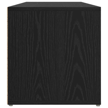 vidaXL Σετ επίπλου τηλεόρασης 72x35x37cm Μαύρο Επεξεργασμένο Ξύλο