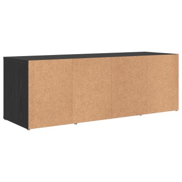 vidaXL Σετ επίπλου τηλεόρασης 72x35x37cm Μαύρο Επεξεργασμένο Ξύλο