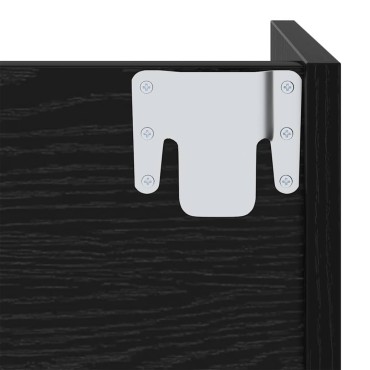 vidaXL Ντουλάπα Παπουτσιών με ράφι Μαύρη Οξυά 60x18x60 εκ