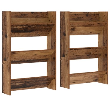 vidaXL Ντουλάπα Παπουτσιών 2 τμχ. 60x18x90cm Επεξεργασμένο Ξύλο