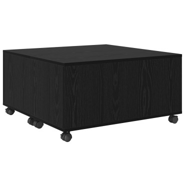vidaXL Τραπεζάκι σαλονιού Μαύρη Οξυά 75x75x38cm 1 τεμ.