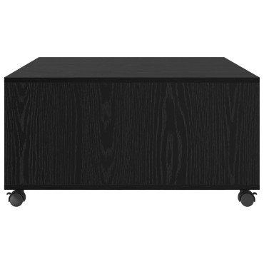 vidaXL Τραπεζάκι σαλονιού Μαύρη Οξυά 75x75x38cm 1 τεμ.