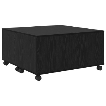 vidaXL Τραπεζάκι σαλονιού Μαύρη Οξυά 75x75x38cm 1 τεμ.
