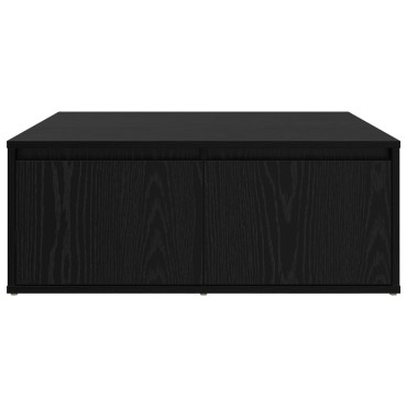 vidaXL Τραπεζάκι σαλονιού Μαύρη δρυς 80x80x31cm 1 τεμ.