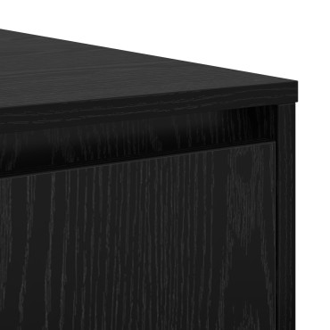 vidaXL Τραπεζάκι σαλονιού Μαύρη δρυς 80x80x31cm 1 τεμ.