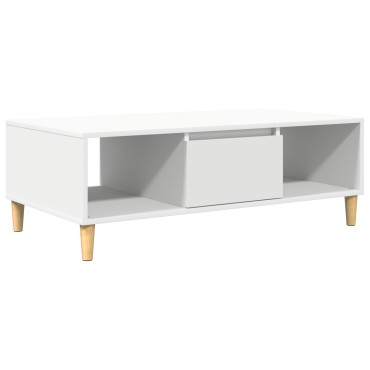 vidaXL Τραπεζάκι σαλονιού Λευκό 102x55x35cm Επεξεργασμένο Ξύλο 1 τεμ.