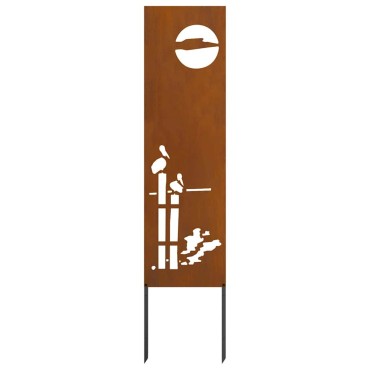 vidaXL Οθόνη Ιδιωτικότητας Κήπου Σκ rusty 32 χ 140 εκ