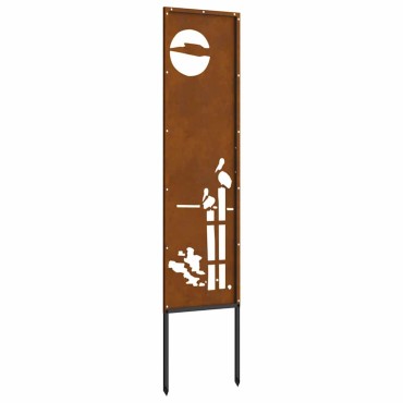 vidaXL Οθόνη Ιδιωτικότητας Κήπου Σκ rusty 32 χ 140 εκ