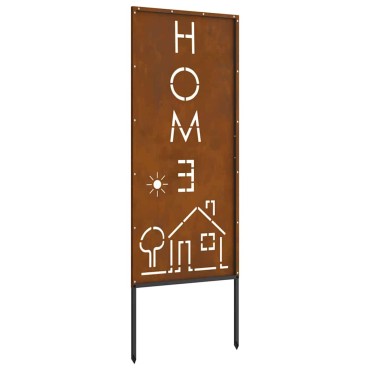 vidaXL Οθόνη Ιδιωτικότητας Κήπου Σκ rusty 50 x 140 εκ