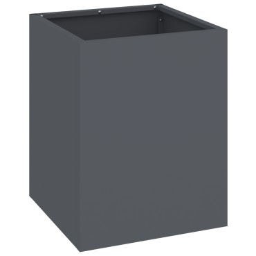 vidaXL Γλάστρα Κήπου Ανθρακί 32 x 32 x 40 εκ. Ψυχρής έλασης χάλυβας