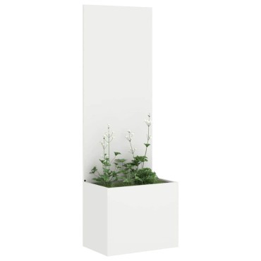 vidaXL Οθόνη Ιδιωτικότητας Κήπου Λευκό 50 x 32 x 150 εκ