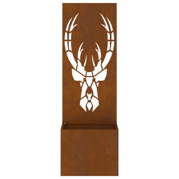 vidaXL Οθόνη Ιδιωτικότητας Κήπου Σκ rusty 50 x 32 x 150 εκ