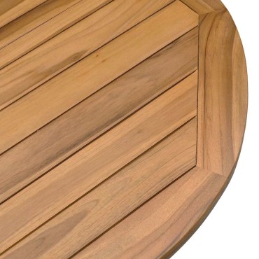 vidaXL Τραπέζι Κήπου 109x74cm από Μασίφ Ξύλο Teak 1 τεμ.