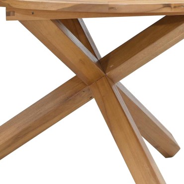 vidaXL Τραπέζι Κήπου 109x74cm από Μασίφ Ξύλο Teak 1 τεμ.