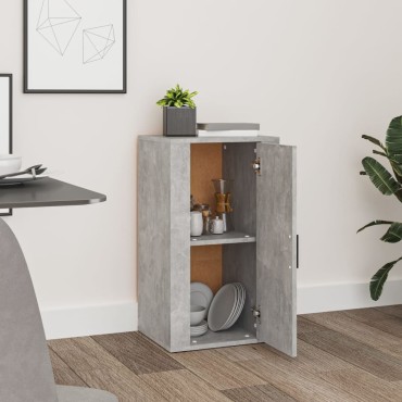vidaXL Ντουλάπι Γκρι σκυροδέματος 40x33x70cm από Επεξεργασμένο Ξύλο 1 τεμ.