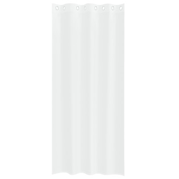 vidaXL Κουρτίνα βυσσινί 2 τμχ. Λευκό 260x140cm Πολυεστέρας