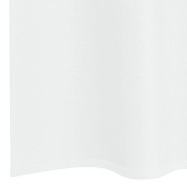 vidaXL Κουρτίνα βυσσινί 2 τμχ. Λευκό 260x140cm Πολυεστέρας