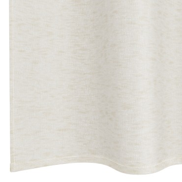 vidaXL Κουρτίνα βυσσινί 2 τμχ. Κρεμ 140x140cm Πολυεστέρας