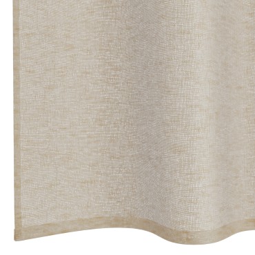 vidaXL Κουρτίνα βυσσινί 2 τμχ. Άμμος 175x140cm Πολυεστέρας
