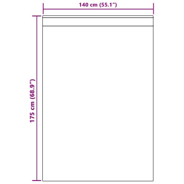vidaXL Κουρτίνα βυσσινί 2 τμχ. Κρεμ 175x140cm Πολυεστέρας