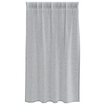 vidaXL Κουρτίνα βυσσινί 2 τμχ. Σκούρο Γκρι 140x140cm Πολυεστέρας