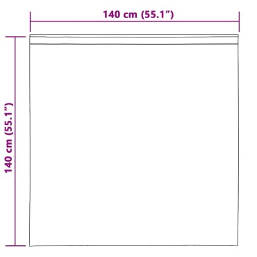vidaXL Κουρτίνα βυσσινί 2 τμχ. Σκούρο Γκρι 140x140cm Πολυεστέρας