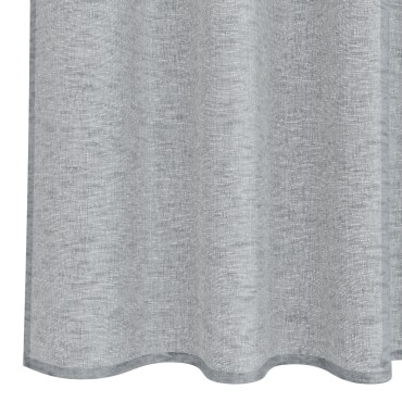 vidaXL Κουρτίνα βυσσινί 2 τμχ. Σκούρο Γκρι 245x140cm Πολυεστέρας