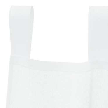 vidaXL Κουρτίνα βυσσινί 2 τμχ. Λευκό 260x140cm Πολυεστέρας