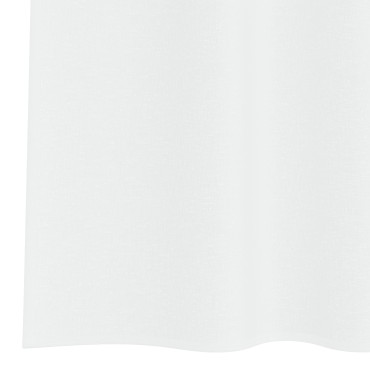 vidaXL Κουρτίνα βυσσινί 2 τμχ. Λευκό 260x140cm Πολυεστέρας