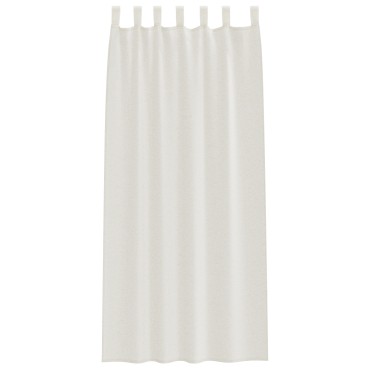 vidaXL Κουρτίνα βυσσινί 2 τμχ. Κρεμ 245x140cm Πολυεστέρας