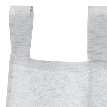 vidaXL Κουρτίνα βυσσινί 2 τμχ. Ανοιχτό γκρι 140x140cm Πολυεστέρας