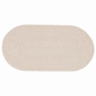 vidaXL Χαλί ZIZUR Κρεμ 150x80cm Πολυπροπυλένιο