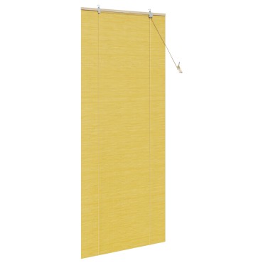 vidaXL Ρόλερ (στόρι) Κίτρινο 90 x 220 cm Μπαμπού