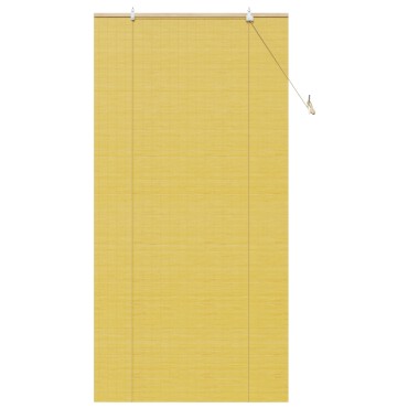 vidaXL Ρόλερ (στόρι) Κίτρινο 100 x 220 cm Μπαμπού